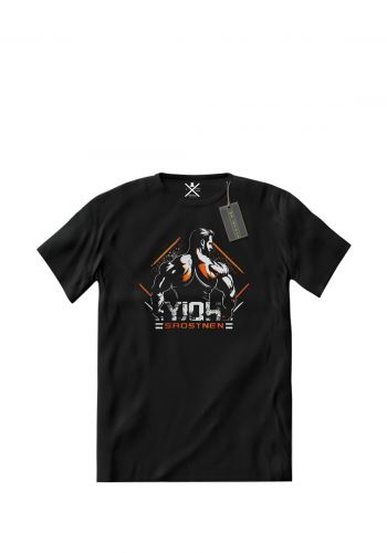 تيشيرت رجالي اسود اللون من مستر بلاك Mr Black Men's T-shirt