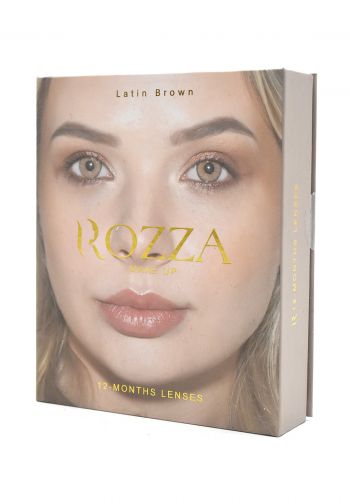 عدسات عيون لاصقة سنوية لون بني لاتيني فاتح من روزا Rozza Latin Brown Lenses