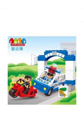 لعبة تركيب للأطفال 21 قطعة من جن دا لونك تويز Jun Da Long Toys 5130 Building Block Police IC Lighting 