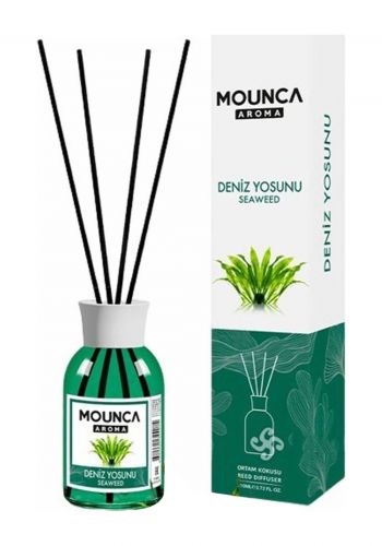 معطر جو مع عيدان برائحة الاعشاب البحرية  110 مل من مونكا Mounca Reed Diffuser Seaweed  
