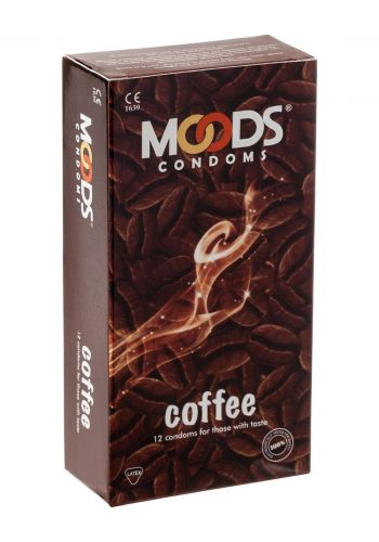 واقي ذكري بنكهة القهوة 12 قطعة من مودس Moods Condoms Coffee