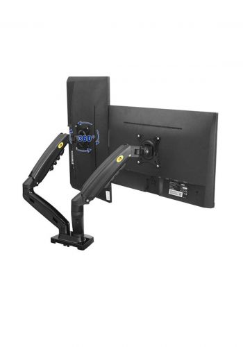 North Bayou F160 ual Screen Gas-strut Monitor Stand Mount Desktop Bracket for LED/LC ستاند شاشة
