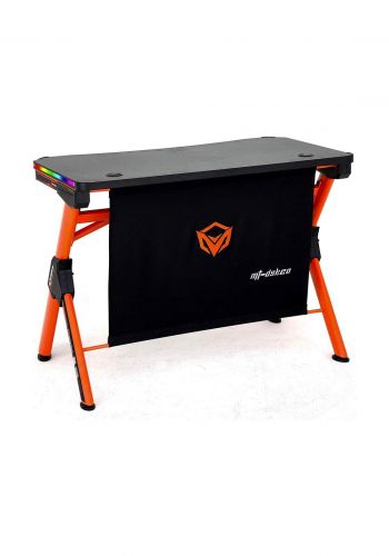 Meetion DSK20 RGB Led Light PC Computer Gaming E-Sport Desk - Black and Orange  طاولة حاسبة