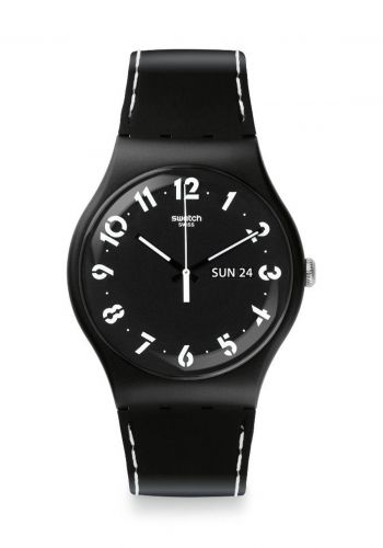 ساعة لكلا الجنسين سوداء اللون من سواج Swatch SUOB711 Unisex Watch