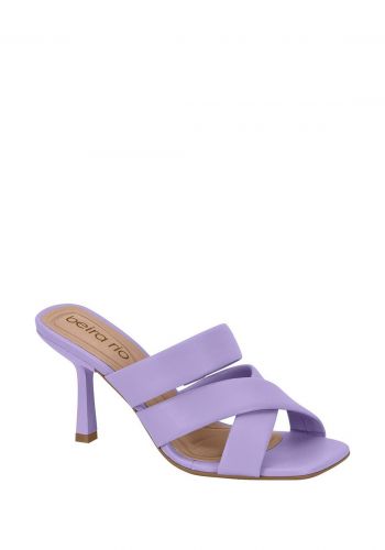 صندل كعب عالي نسائي 9 سم باللون البنفسجي من بيرا ريو Beira Rio Women's High Heel