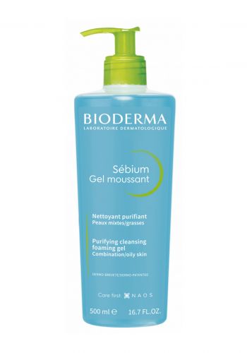 جلّ منظف ومعقم للبشرة الدهنية 500 مل من بيوديرما Bioderma Sebium Gel