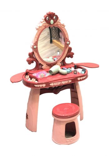 طاولة مكياج لعبة للاطفال لون وردي