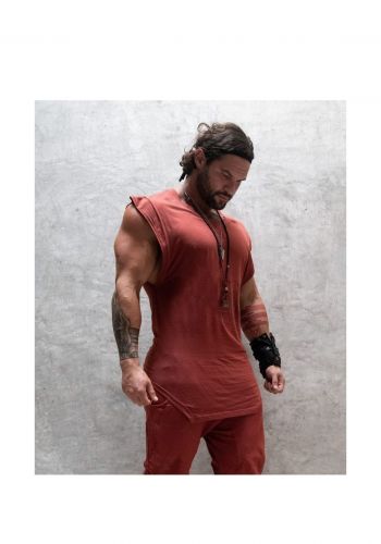 تيشيرت رياضي رجالي بدون اكمام من بدي انجنيرز  Body Engineers Basic Core Deep Cut Tank Top