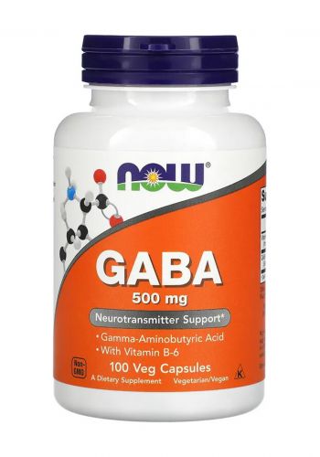 مكمل غذائي لعشبة جابا 120 كبسولة من ناو Now GABA 500 mg Dietary Supplement
