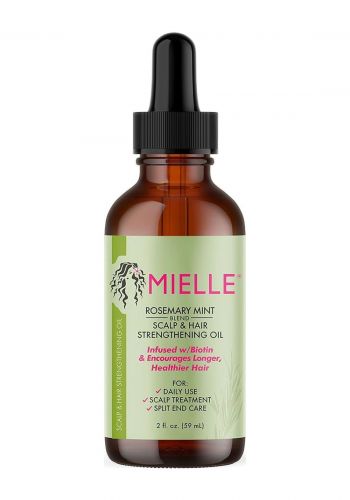 زيت مقوي للشعر 59 مل من ميلي أورجانيكس Mielle Organics Rosemary Mint Scalp & Hair Strengthening Oil