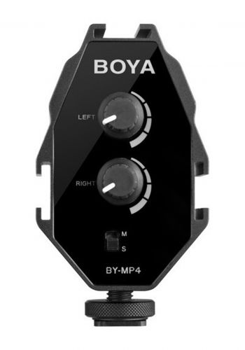 boya by-mp4 Channel Audio Adapter for Smartphone محول صوت من بويا