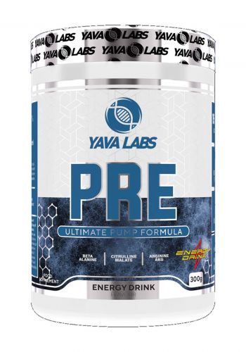 Yava Labs PRE Energy Drink Food Supplement مكمل غذائي مشروب الطاقة 300 غرام من يافا لابس