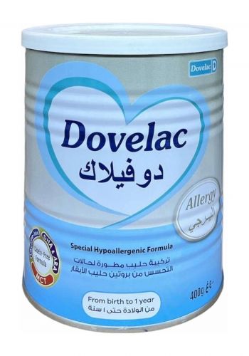 حليب الاطفال 400 غم اليرجي من دوفيلاك Dovelac Allergy Baby Milk 