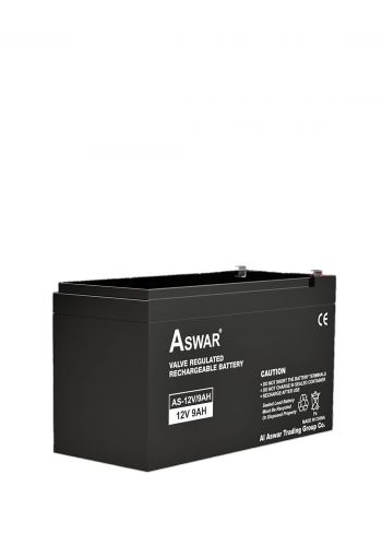 بطارية قابلة لأعادة الشحن 9 أمبير من أسوار Aswar AS-12V/9AH Valve Regulated Rechargeable Battery