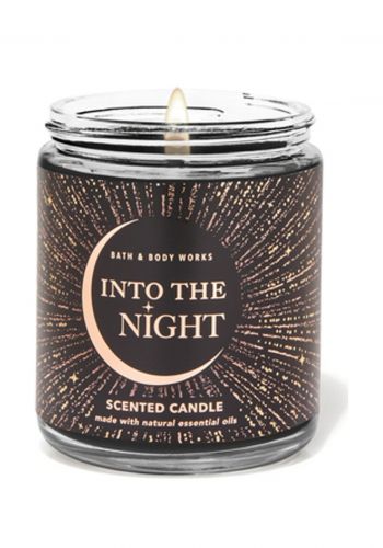 شمعة معطرة بفتلة واحدة 198 غم من باث اند بودي وركس Bath & Body Works Into The Night 