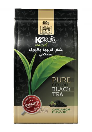شاي سيلاني بالهيل 400 غرام من كرجية  Korjia Pure Ceylon Tea