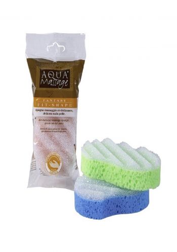 أسفنجة استحمام 2 قطع من  أكوا مساجAqua Massage Fit Shape Revitalizing Massage Sponge