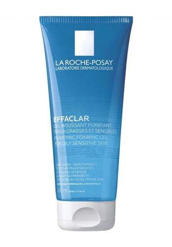 غسول للوجه للبشرة الدهنية  الحساسة  200 مل من لاروش بوزيه La Roche Posay Effaclar Purifying Foaming Gel Face Wash for Oily