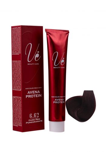صبغة شعر مع اوكسجين لون احمر رماني غامق رقم  ( 6.62 ) من في Ve Hair Color 6.62 Dark Red Pomegranate