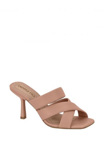 صندل كعب عالي نسائي 9 سم باللون البيجي من بيرا ريو Beira Rio Women's High Heel