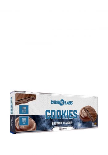 بسكويت البروتين بنكهة الشوكولاتة البنية 8 قطع 128 غرام  من يافا لابس Yava Labs protein Cookies