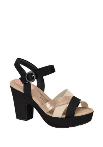   حذاء   نسائي كعب عالي طبي باللون الاسود والذهبي من موداري Modare Women Sandal