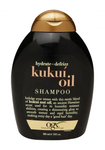 شامبو زيت جوز الكوكوي الاسود 385 مل من او جي اكس Ogx Kukui Oil Shampoo
