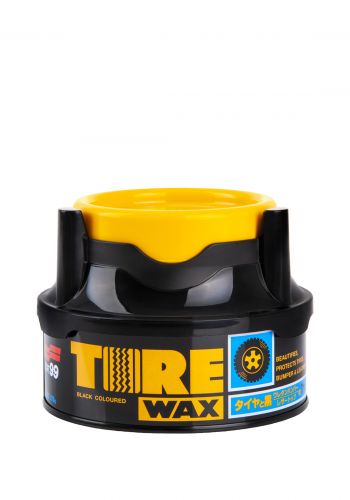 طلاء شمع تلميع للإطارات السيارة 170 غرام من  سوفت 99  Soft99 Tire Black Wax Tyre 