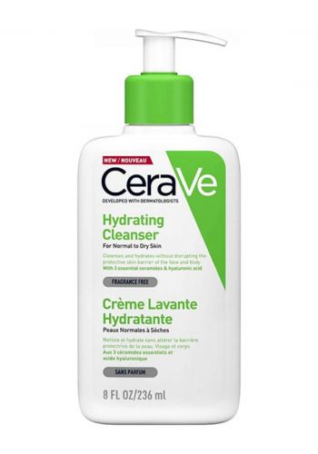 غسول للوجه للبشرة العادية والجافة 236 مل من سيرافي Cerave Hydrating Cleanser