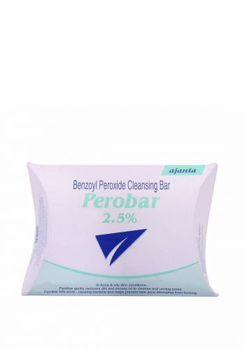 صابون للبشرة 75 غم من اجانتا  Ajanta Perobar 2.5% Cleansing Bar