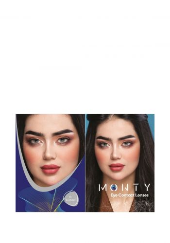 عدسات لاصقة للعيون باللون  الرصاصي من مونتي Monty Eye Contact Lenses  Ever Gray - 13