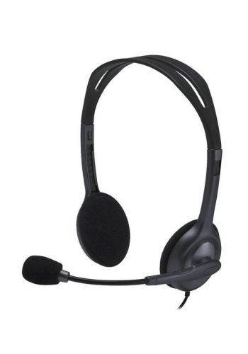 Logitech H111 Wired Headset - Black سماعة رأس