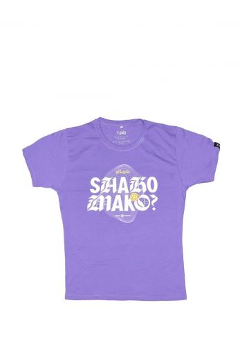 تيشيرت بطبعة شكو ماكو بنفسجي غامق اللون لكلا الجنسين من زقاق 13 Zuqaq13 T-shirt