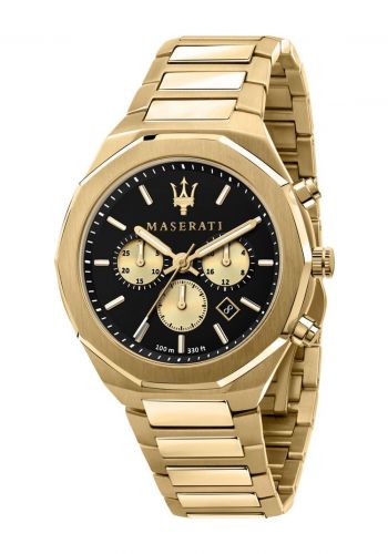 ساعة رجالية باللون الذهبي 45 ملم من مازيراتي Maserati R8873642001 Watch Stile 