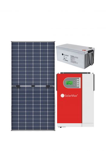 منظومة طاقة شمسية  20 أمبير مع بطاريات ليد كاربون عدد 8 من سولار ماكس SolarMax  Solar system