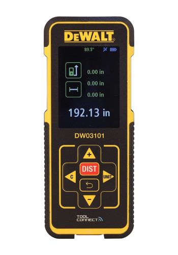 مقياس المسافة بالليزر اللاسلكي 100 متر مع بلوتوث من ديوالت Dewalt DW03101-XJ Laser Distance Measure with Bluetooth