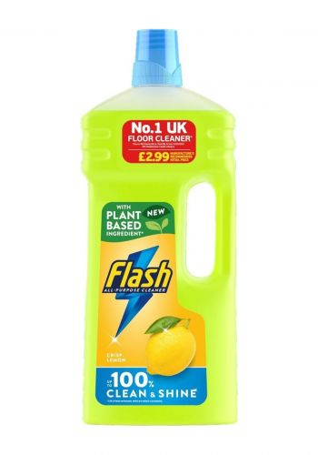 سائل تنظيف الأرضيات برائحة الليمون 1.2 لتر من فلاش  Flash Multipurpose Floor Liquid Cleaner Crisp Lemon