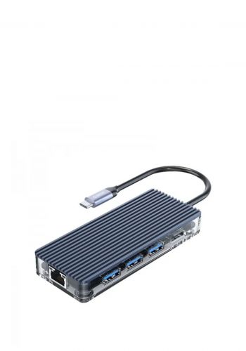 Orico WB-8P Type-C 8-in-1 Transparent Hub محولة من اوريكو