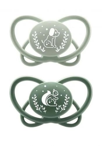 سيت لهاية للأطفال قطعتين  من نيب الالمانية Nip First Moments My Butterfly Silicone Baby Soother Set 