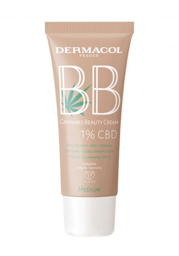 Dermacol BB cream no.2  بي بي كريم 30 مل بزيت القنب-ميديم من ديرماكول