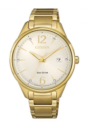 Citizen FE6102-53A Quartz Women Watch ساعة نسائية ذهبي اللون من سيتيزن