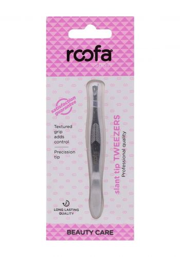 ملقط للحواجب بحافة مائلة من روفا Roofa Eyebrow Tweezer