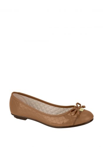 حذاء نسائي 1 سم بني اللون من موليكا Moleca Women's Shoe