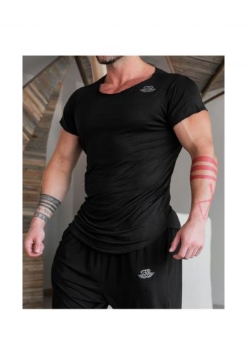 تيشيرت رجالي رياضي  اسود اللون من بدي انجنيرز Body Engineers Men's sports T-shirt 