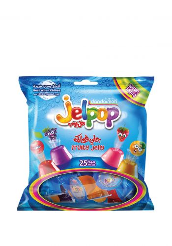 جلي بنكهة الفواكه 25 حبة × 16 غرام من دندرمة Dandormah Jel Pop Fruity jelly
