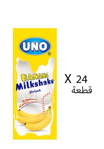 مخفوق حليب بالموز 24* 180 مل من اونو Uno Milk Shake Banana Terta Pack