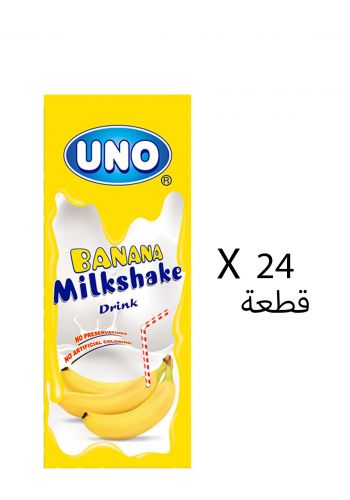 مخفوق حليب بالموز 24* 180 مل من اونو Uno Milk Shake Banana Terta Pack