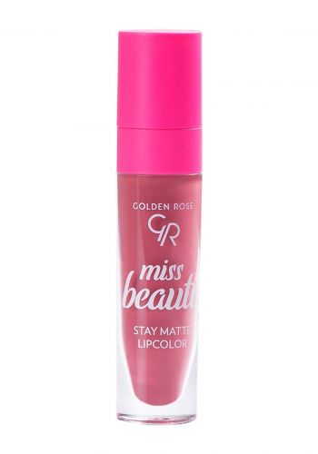 احمر شفاه سائل 4.5 مل درجة 03 من كولدن روز Golden Rose Miss Beauty Lip Color 
