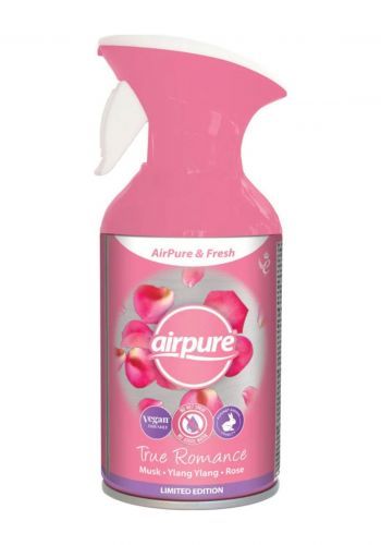 بخاخ معطر للجو 250 مل من إير بيور آند فريش Airpure & Fresh Air Fresh Spray True Romance
