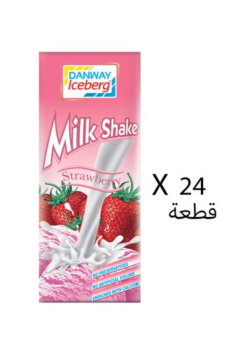  مخفوق حليب بالفراولة 24* 180 مل من ايس بيرك  Iceberg Milk Shake Strawberry 